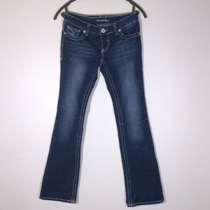 Amethyst Jeans, Juniors size 3, dark wash indigo